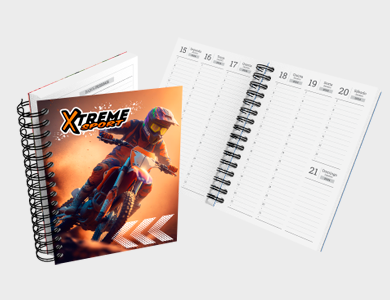 Agenda Semanal A5 2025 Capa Maleável 58 Páginas 14,95x21cm (Couchê 300g Laminação Fosca) - 4x0 - 5 unid