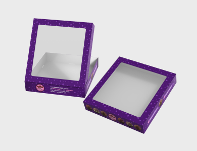 Caixa Multiuso com Visor Supremo 300g sem Película Antigordura 20x21x3,8cm - 4x0 - 250 unid