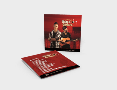 Envelope para CD Supremo Metalizado Verniz Total Frente 12,6x12,5cm Com Cola - 4x0 - 250 unid