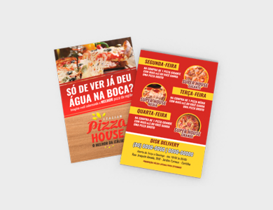 Folder Supremo Metalizado Verniz Total Frente 10x18cm - 4x0 - 250 unid