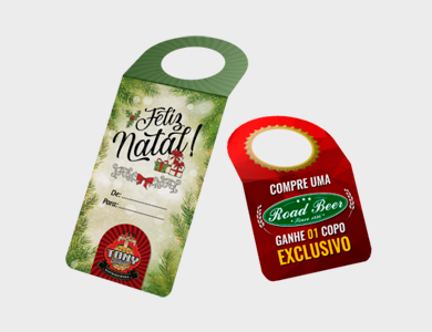 Tag para Garrafa Supremo 300g Verniz Total Frente 5,5x9,6cm - 4x4 - 500 unid