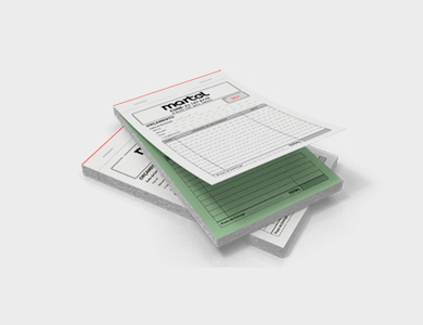 Bloco/Talão Numerado Autocopiativo com 2 vias 21x29,7cm - 1x0 - 10 unid